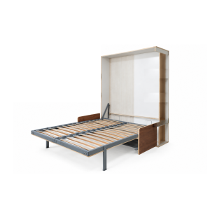 Vertical Murphy bed with sofa frame